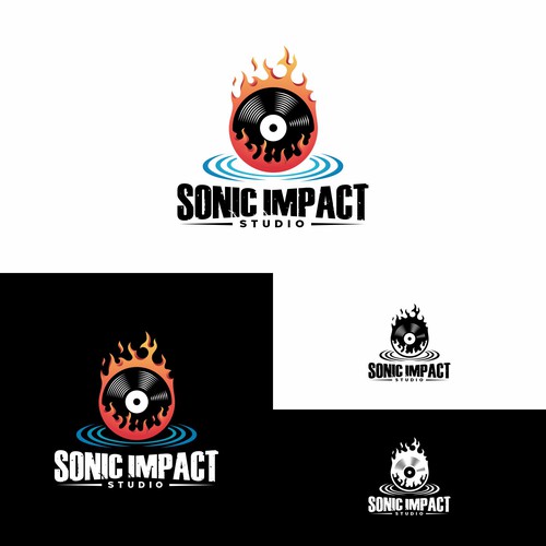 "Looking for a explosive logo that will make a Sonic Impact for a Recording Studio!" Design by Sil [LD]