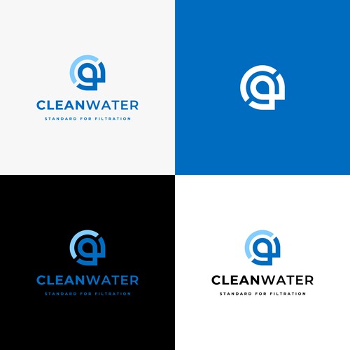 Simple Clean Logo for Water Filtration Company Design by bagusnamec