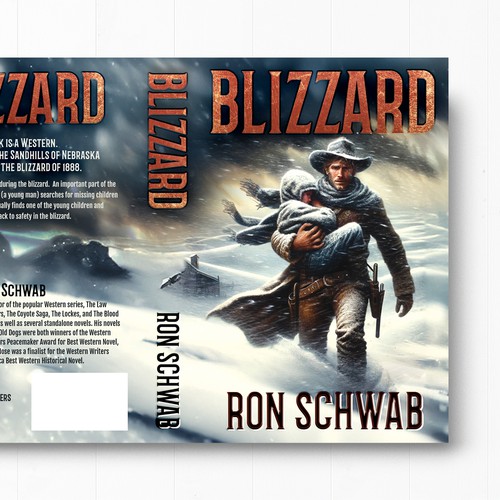 We need a dynamic book cover for our novel, "Blizzard"! Design by designers.dairy™