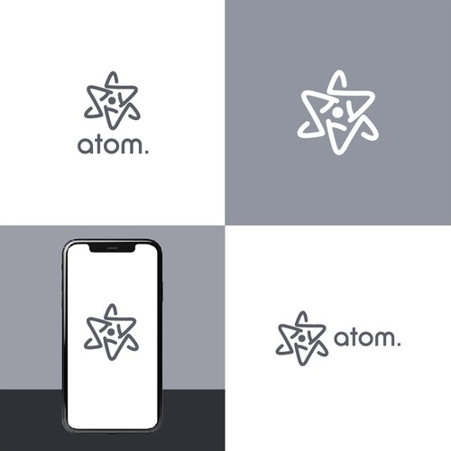 Create Atom Symbol In Shape of Letter "S" Design von Design.artz Studio
