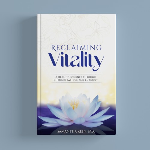 Cover for a spiritual healing book that helps combat fatigue and burnout Design by Creative_Crafter