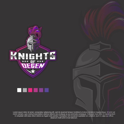 "Knights of Degen" Logo and Branding Design by Adiwinata