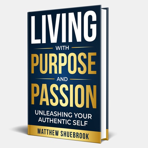 Living With Passion and Purpose Book Cover Design Design by Unboxing Studio