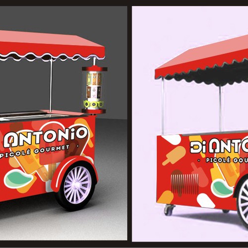 I need a design to customize ice cream cars with logo Di Antonio Gourmet Design by BennyRafido