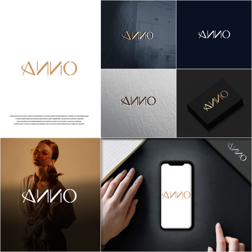 NEON ™さんのCraft a Unique Wordmark and Monogram for ANNO's Luxury Evening Wearデザイン