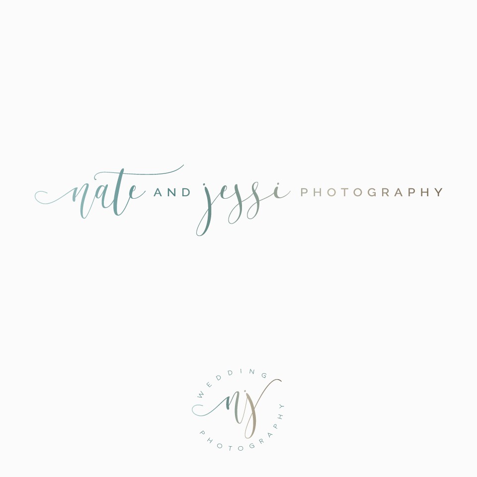 Wedding photography logo with the title 'Elegant photography logo'