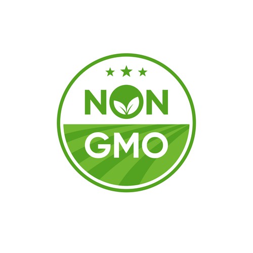 Food Packaging NON-GMO Logo Design réalisé par Midas™ Studio`s