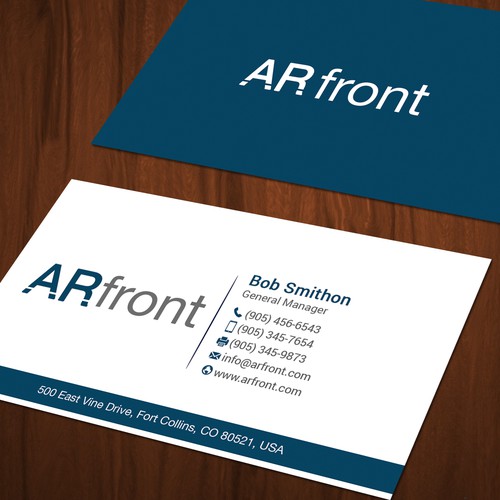 Business card design for high tech company Design by Mah_Ari