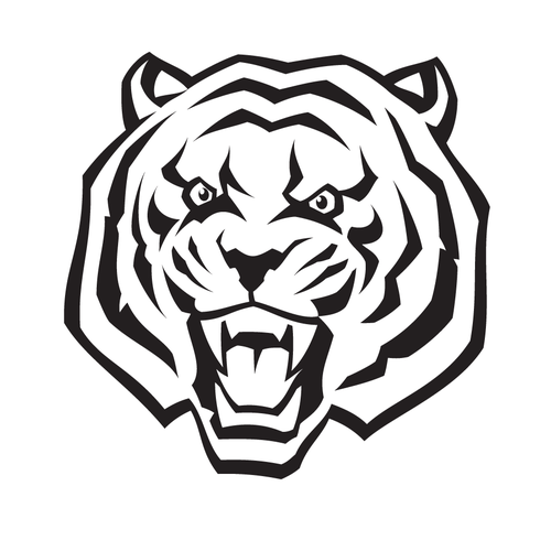 ➤ TIGER HEAD LOGO (Black) Design by vlad63