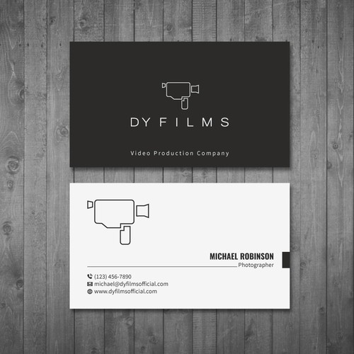 Business card for video production company Design by Tcmenk