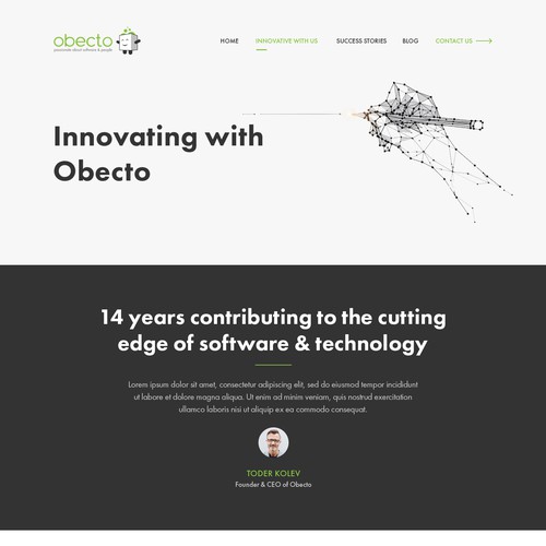 High-Tech Software Innovation Lab - New Website Design Design by aarsita