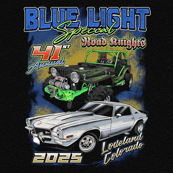 Tshirt design for Blue Light Special 