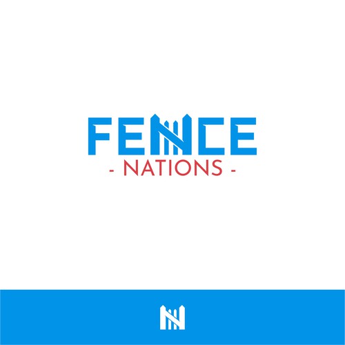 I need a strong logo for fence installation company. Design by awk.id