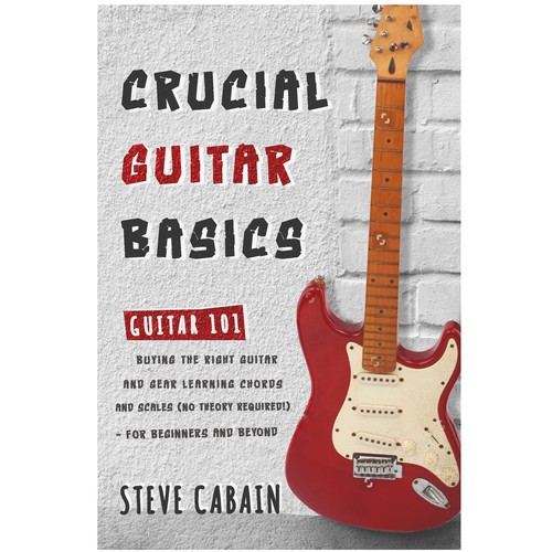 Need a powerful and eye catching design for a book about guitar. Design by AnnyM