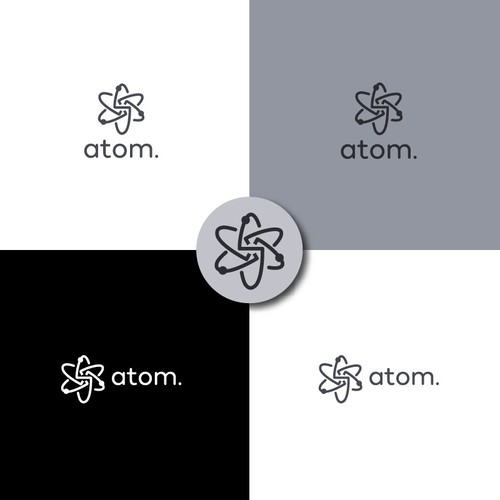 Create Atom Symbol In Shape of Letter "S" Design von Design.artz Studio
