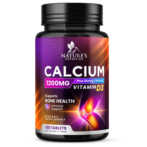 Calcium Plus Vitamin D3 Design Needed for Nature's Nutrition Design by Davi Giolo ★