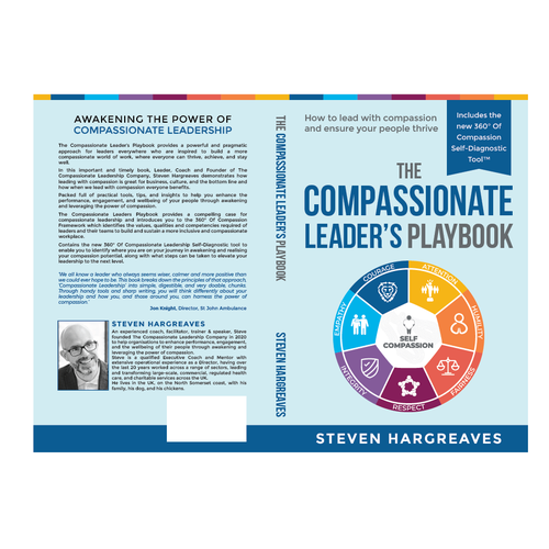 Compassionate Leadership Book Needs Practical Cover Design Design by romy