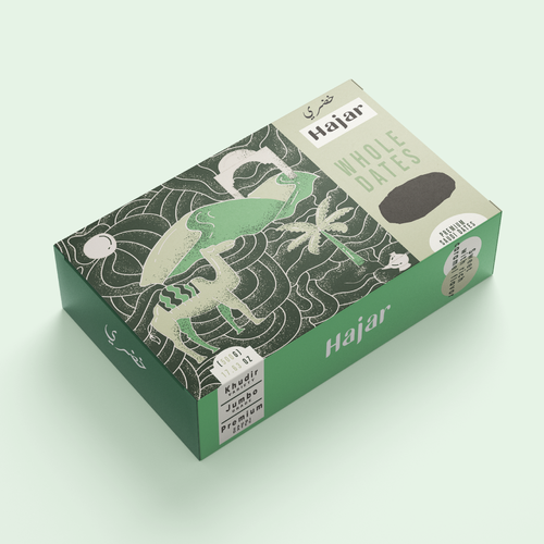 Dates Fruit Packaging Design Design by Harsh Siwach
