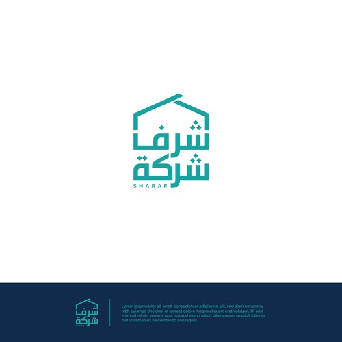 Arabic Real Estate Company Logo Design by y u b l i t z
