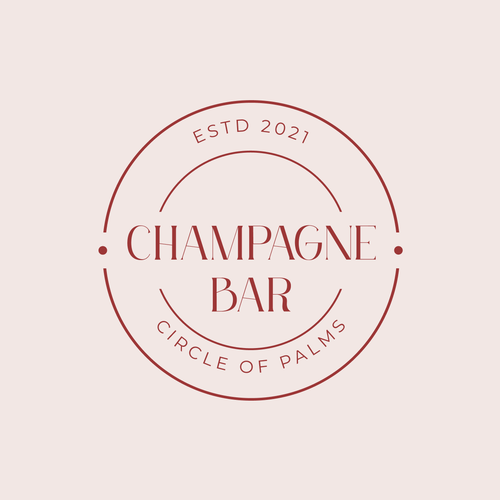 Luxury and modern Champagne Bar logo Design by Gobi Ravichandran