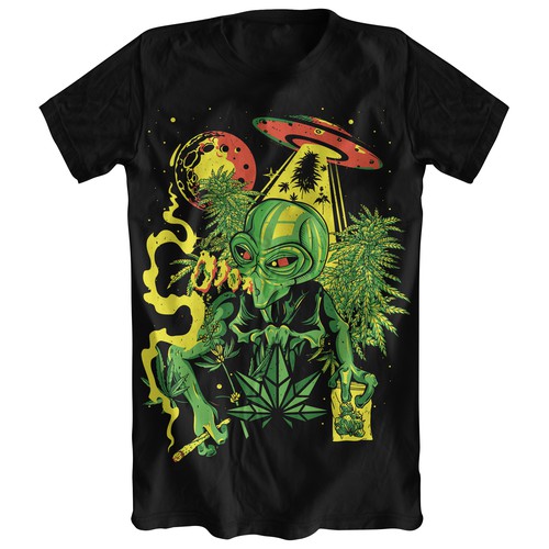 Aliens and weed t-shirts, T-shirt contest