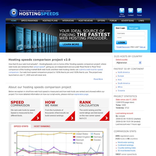Hosting speeds project needs a web 2.0 design デザイン by pooja_pm