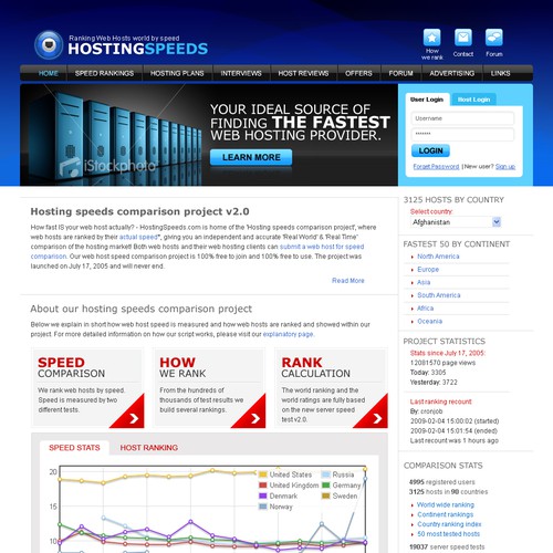 Hosting speeds project needs a web 2.0 design Réalisé par pooja_pm