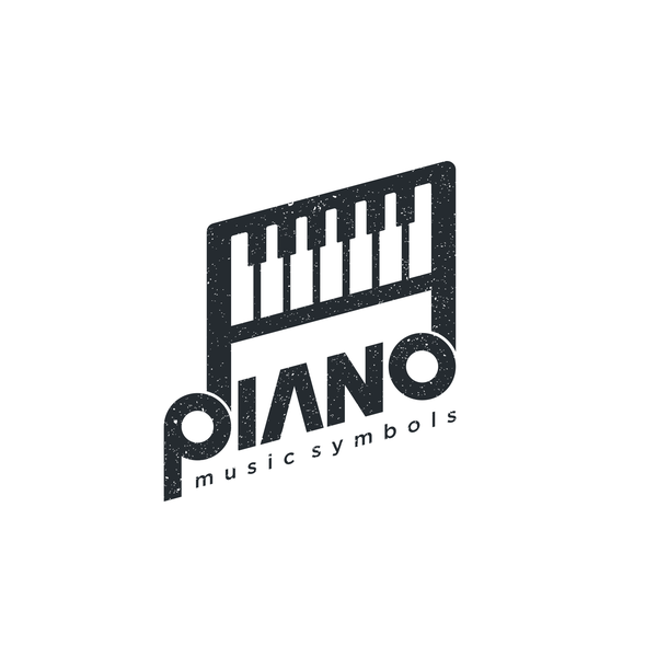 Design by vectronic® titled "piano, music symbols"