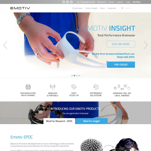 Redesign website for International Award Winning EEG system Design by Zallhady