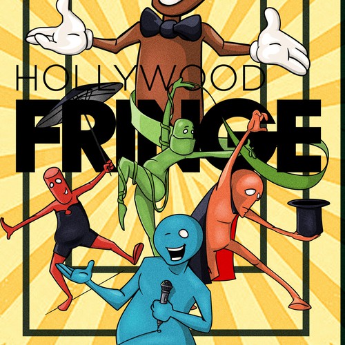Guide Cover for the 2018 Hollywood Fringe Festival Design by pkhart
