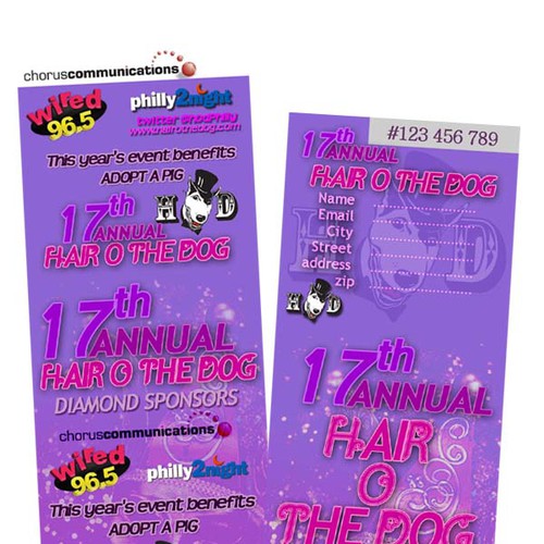 Black Tie Event Ticket Design Design by restuaditya