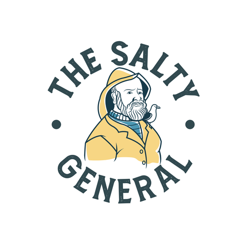 Salty New England General Store / sandwich shop combining classic text & modern imagery Design by Wuiing!