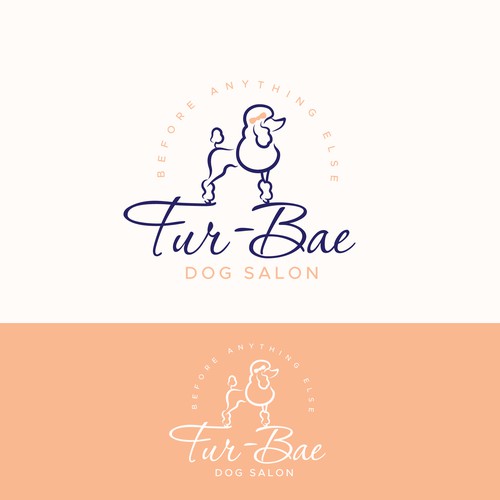 Design a logo/branding for Fur-Bae (slogan: Before Anything Else) luxury dog wellness/lifestyle biz Design by SanDzine