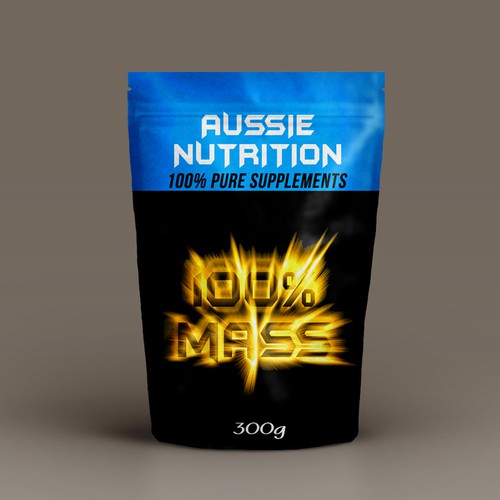 Aussie Nutrition supplement range needs new packaging! Design réalisé par LSDdesign