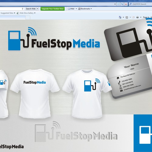 Help Fuel Stop Media with a new logo and business card Design by Tianeri