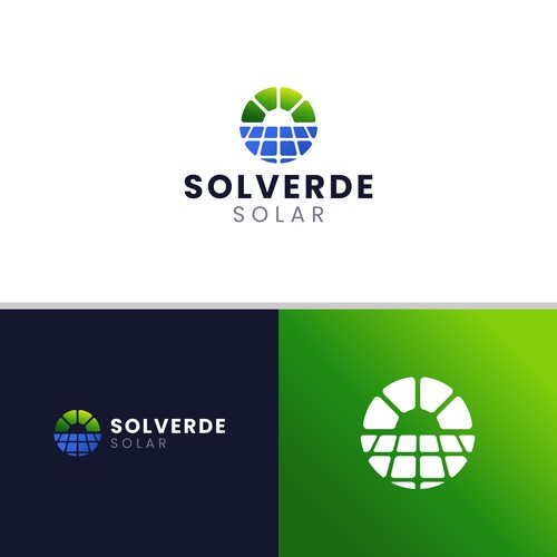 Clean logo for solar company Design by Work From Hobby