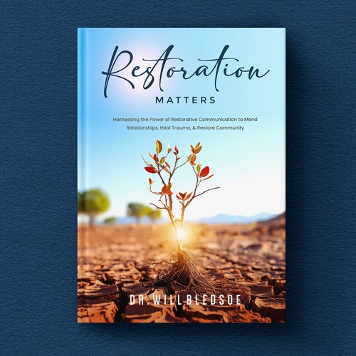 Design a book cover for a book about restorative communication Design by Shreya007⭐