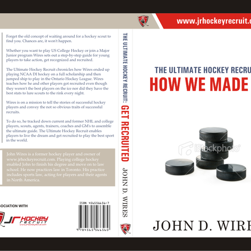 Book Cover for "The Ultimate Hockey Recruit" Design by ZaraBatool