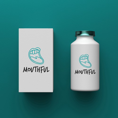 Strong, spunky yet clean logo for mouthful Design by Natalia FaLon