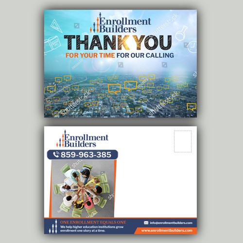 Design a thank you card for us to send to clients using our ad creative as inspiration Design von allMarv