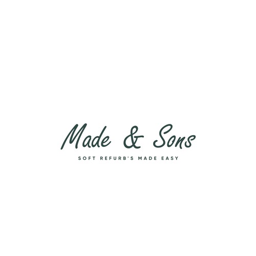 Luxury Meets Ease: Logo & Card Design for Made & Sons Design by S H A Y