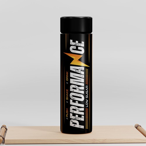 Designs | Performance Drink | Product label contest