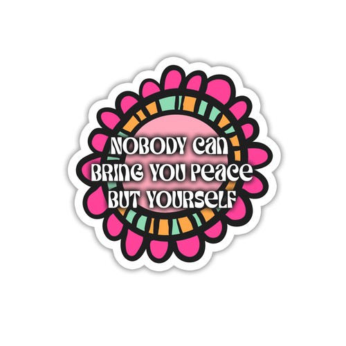 Design A Sticker That Embraces The Season and Promotes Peace Diseño de Dope Hope