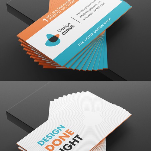 Business Card for DesignGurus.com Design by Birendra Chandra Das