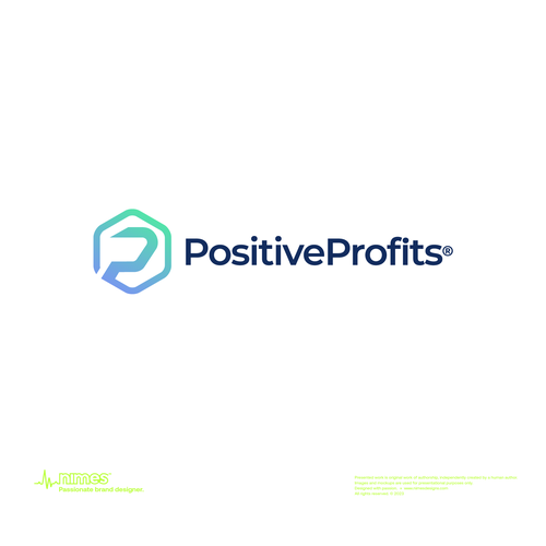 Positive Profits Logo Design by nmxdesigns™