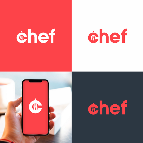 "CHEF": Food & Cooking Social Media Logo Design by pixelmatters