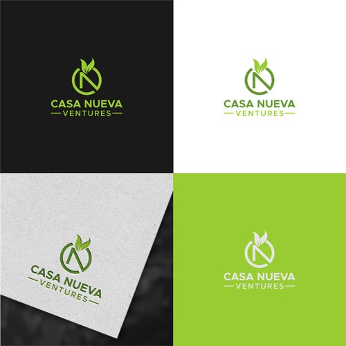 Real estate investing logo symbolizing growth Design by << NENTINEN >>