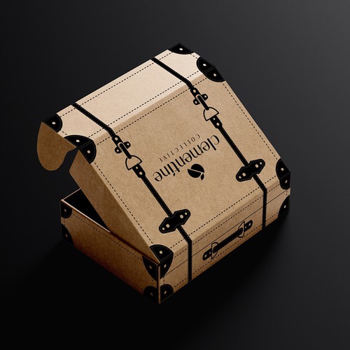 Designs Design a shipping box that looks like vintage luggage for