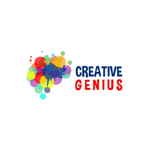 "Creative Genius" Logo for an art school. Design by yudilima