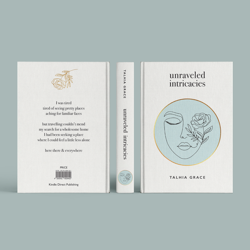 Create an authentic book cover for a collection of poems Design by DINJA